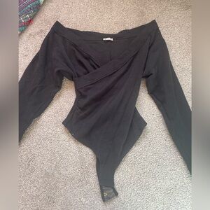 Free people intimately wrap sweater bodysuit top